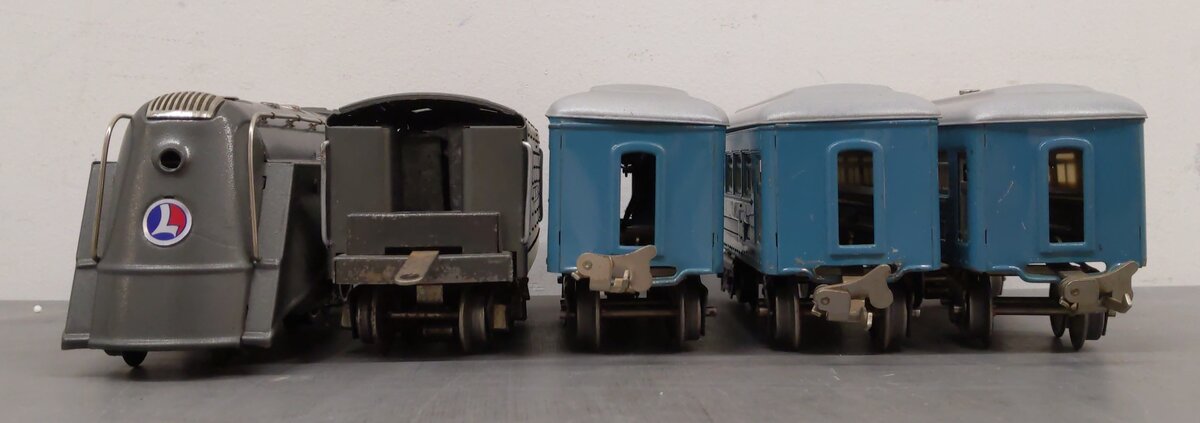 Lionel 6500E Vintage O Steam Passenger Set: 265E, 265W, 609, 609, 611 [5] VG