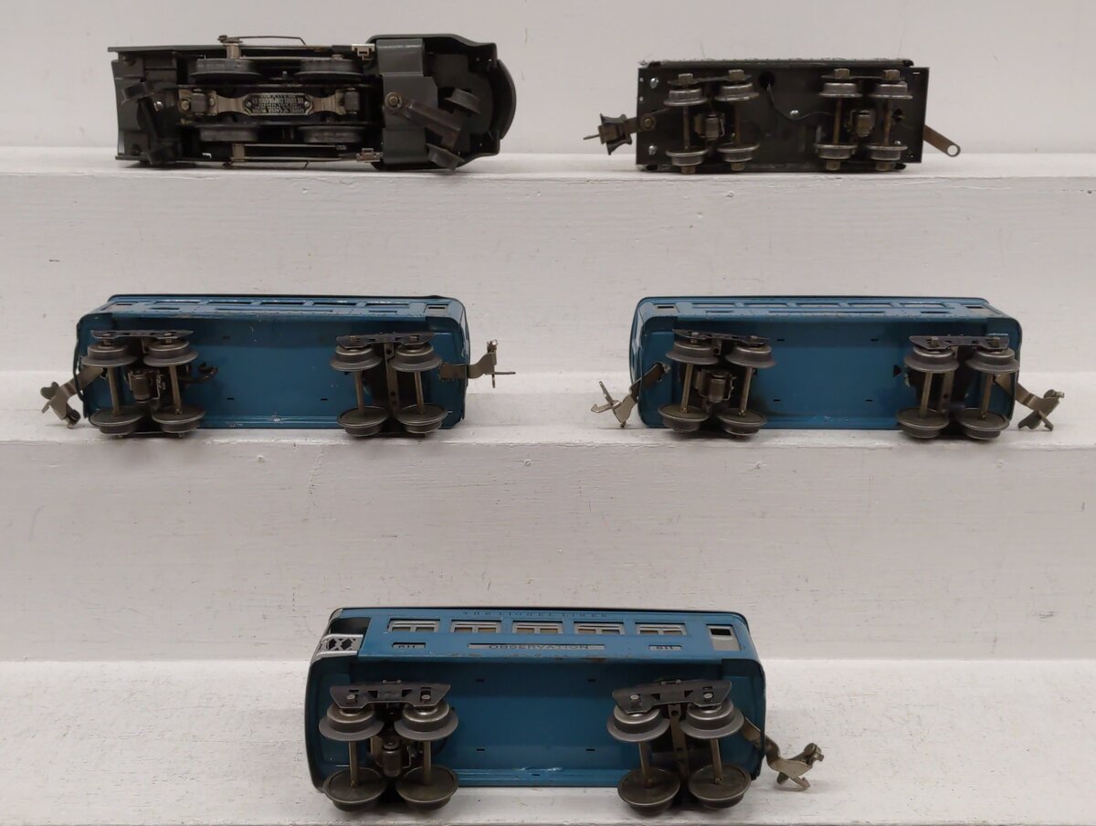 Lionel 6500E Vintage O Steam Passenger Set: 265E, 265W, 609, 609, 611 [5] VG