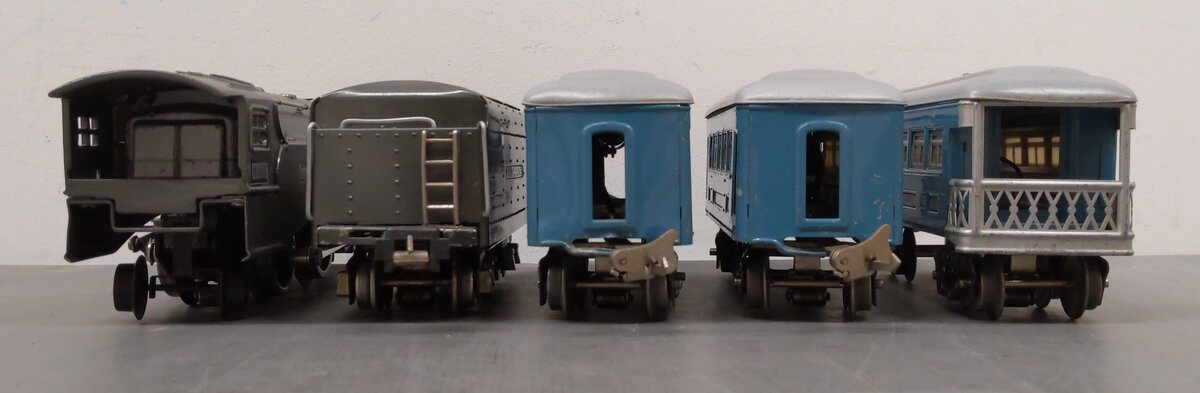 Lionel 6500E Vintage O Steam Passenger Set: 265E, 265W, 609, 609, 611 [5] VG