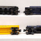Lionel O ARR Assorted Freight Cars: 6308, 9385, 9304, 6636 [4] EX