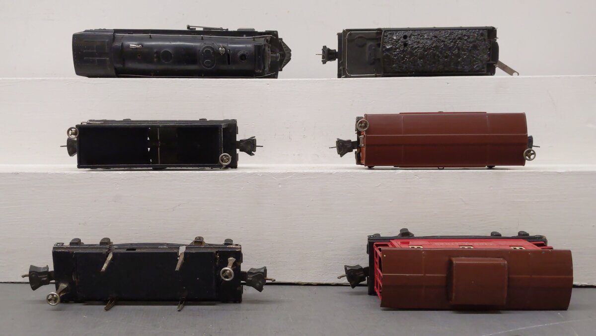 Lionel 247 Vintage O Steam Freight Set: 225E, 2235W, 2653, 2656, 2657, 3651 [6] VG