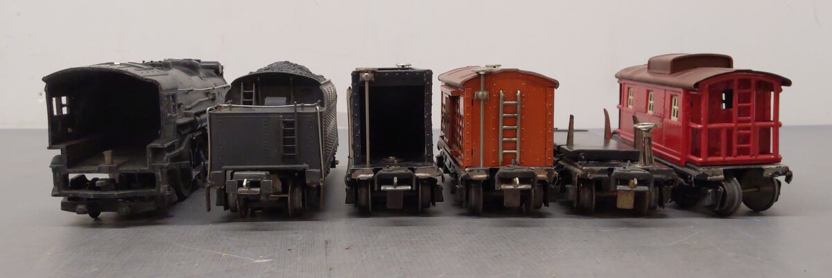 Lionel 247 Vintage O Steam Freight Set: 225E, 2235W, 2653, 2656, 2657, 3651 [6] VG
