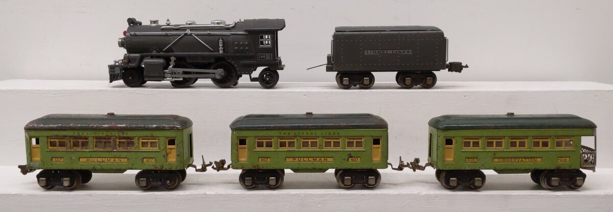 Lionel 294W Vintage Prewar Lionel Steam Passenger Outfit (1936 Set) VG