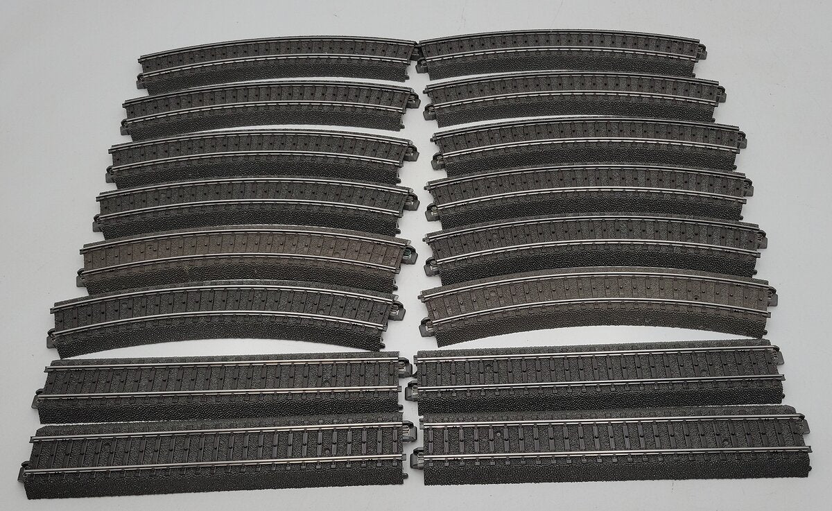 Marklin N scale Assorted Curved & Straight Track [16] LN