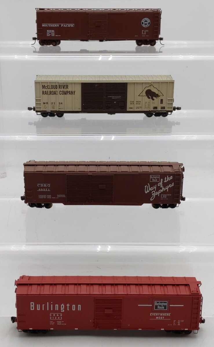 Proto 2000/Other HO Scale Box Cars #81936,48571,2224,21243 [4] VG