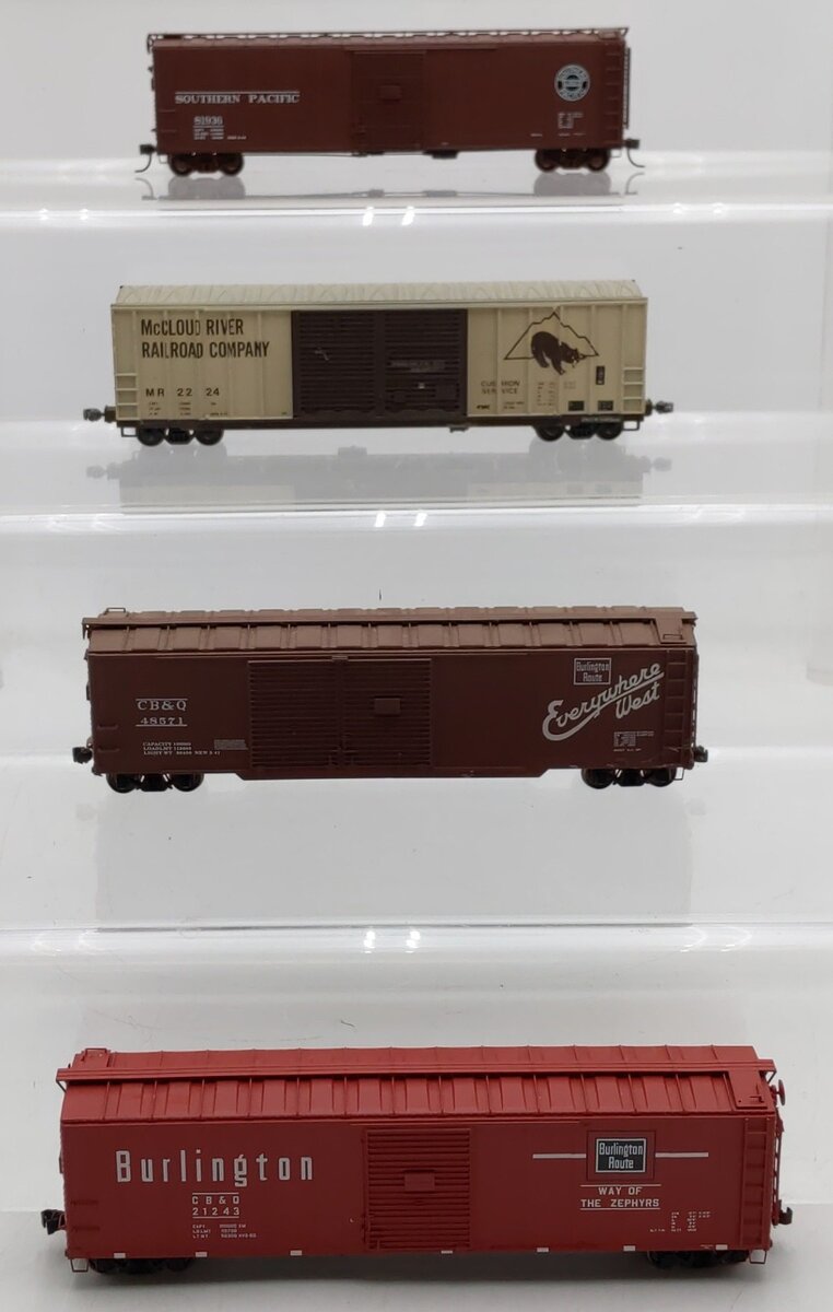 Proto 2000/Other HO Scale Box Cars #81936,48571,2224,21243 [4] VG