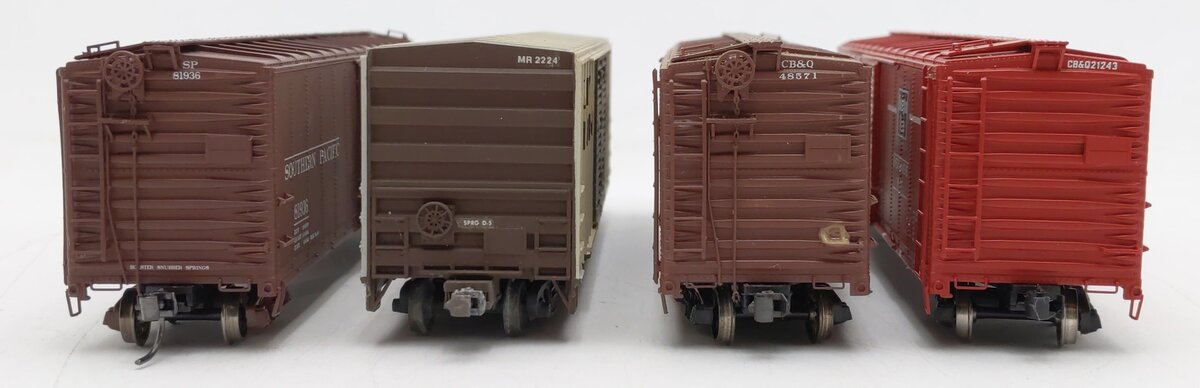 Proto 2000/Other HO Scale Box Cars #81936,48571,2224,21243 [4] VG