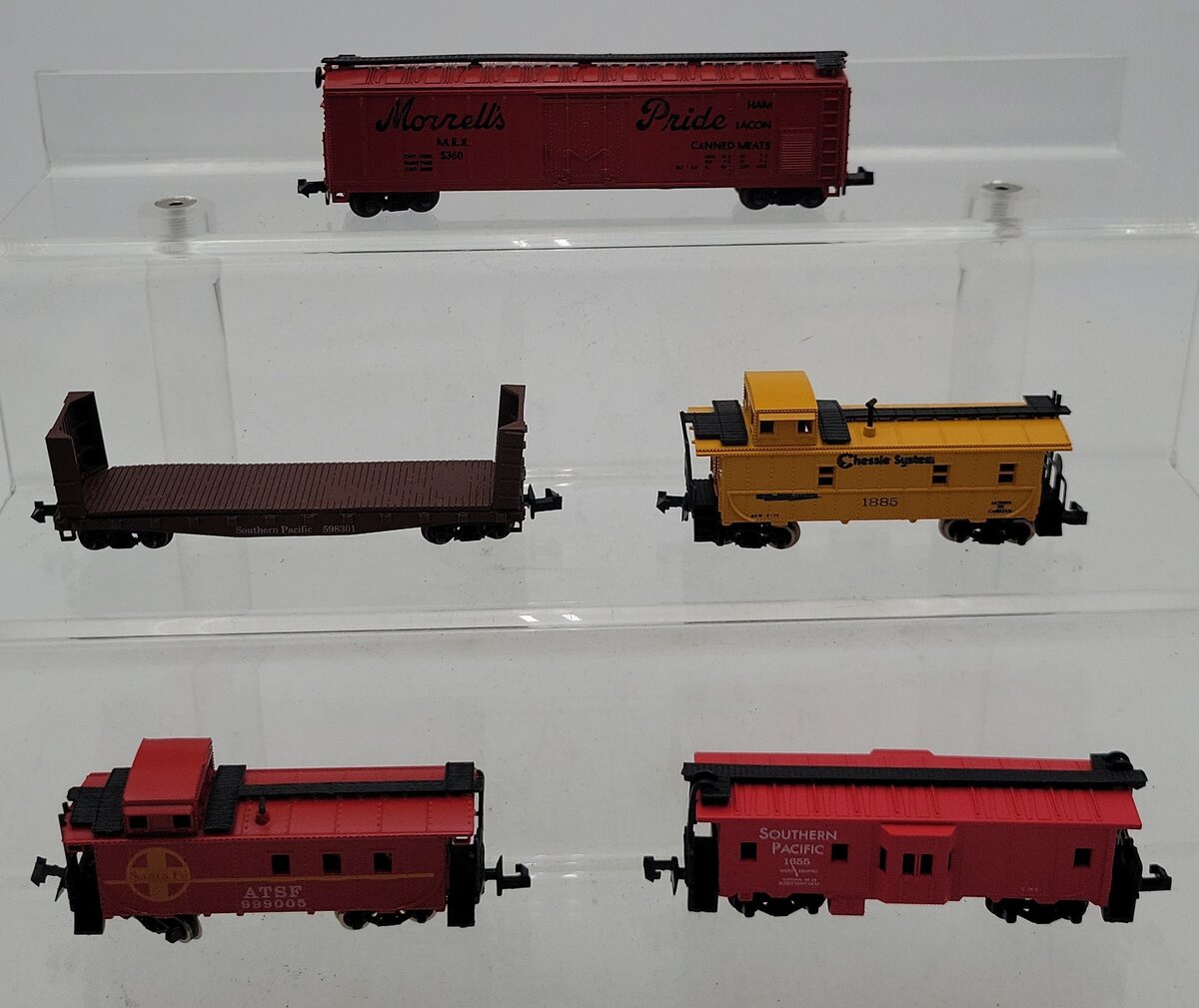 Model Power, Atlas, & Aurora N Scale Assorted Freight Cars [5] EX/Box