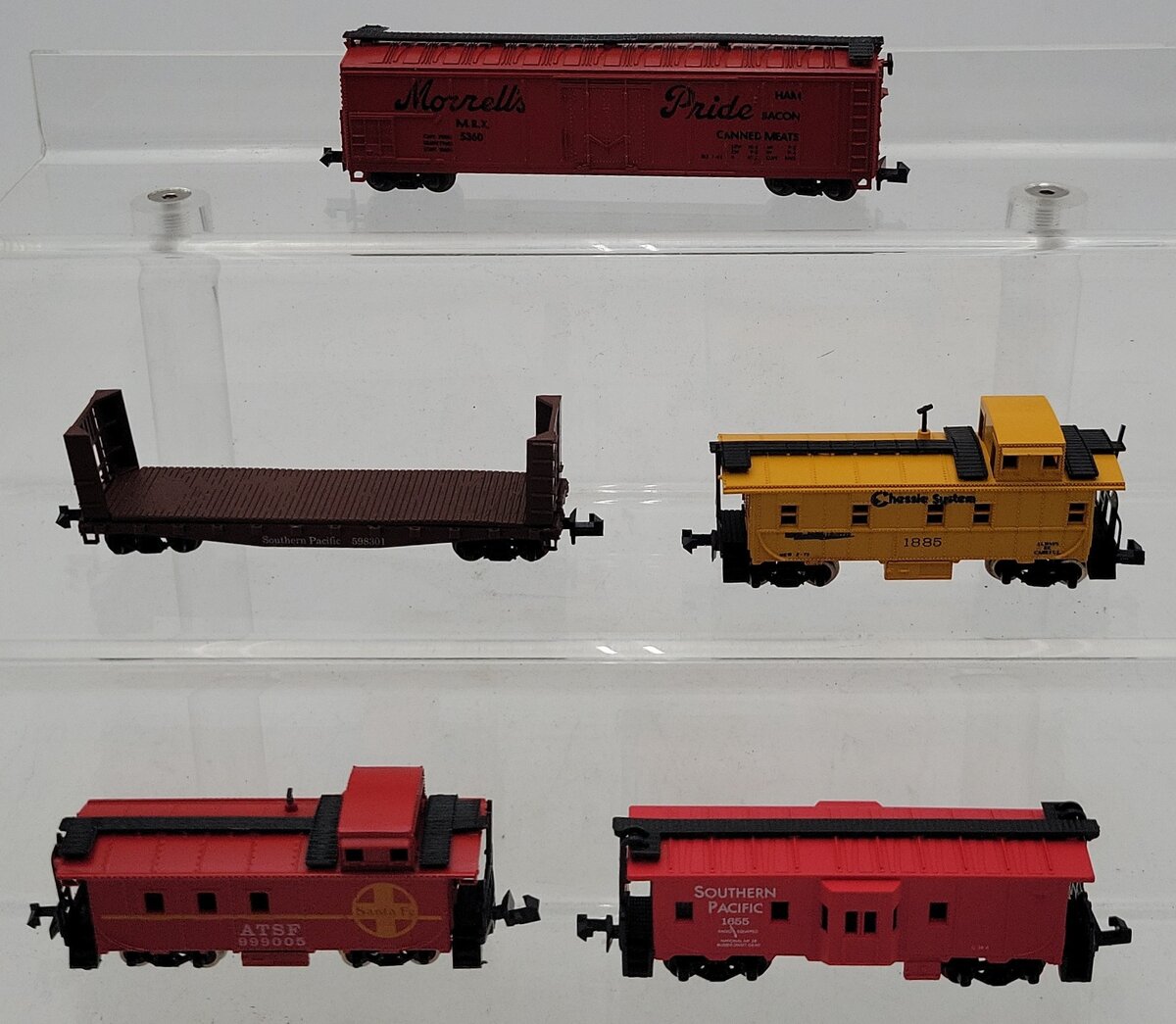 Model Power, Atlas, & Aurora N Scale Assorted Freight Cars [5] EX/Box
