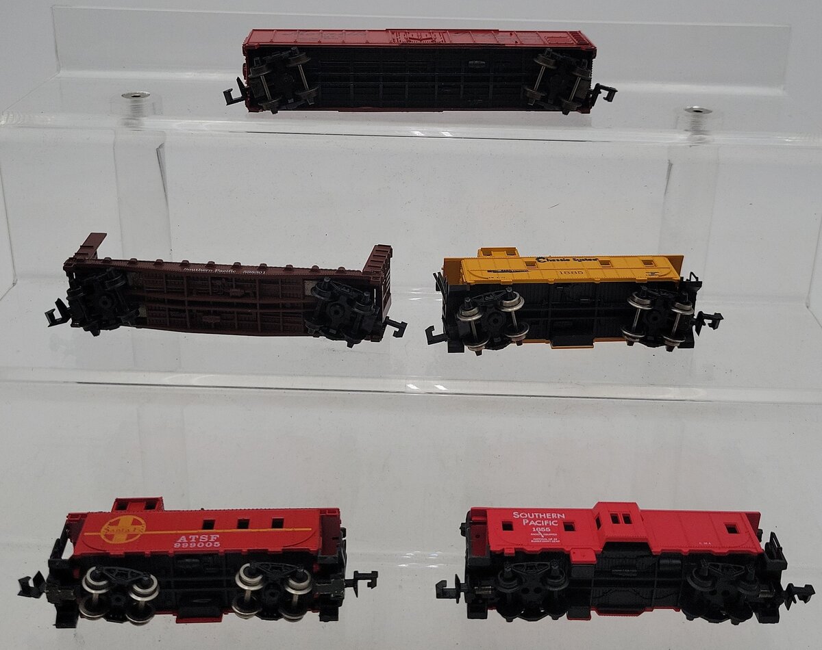 Model Power, Atlas, & Aurora N Scale Assorted Freight Cars [5] EX/Box