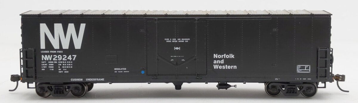 Athearn 91266 HO Scale N&W 50' Plug Door Youngstown Boxcar #29247 EX