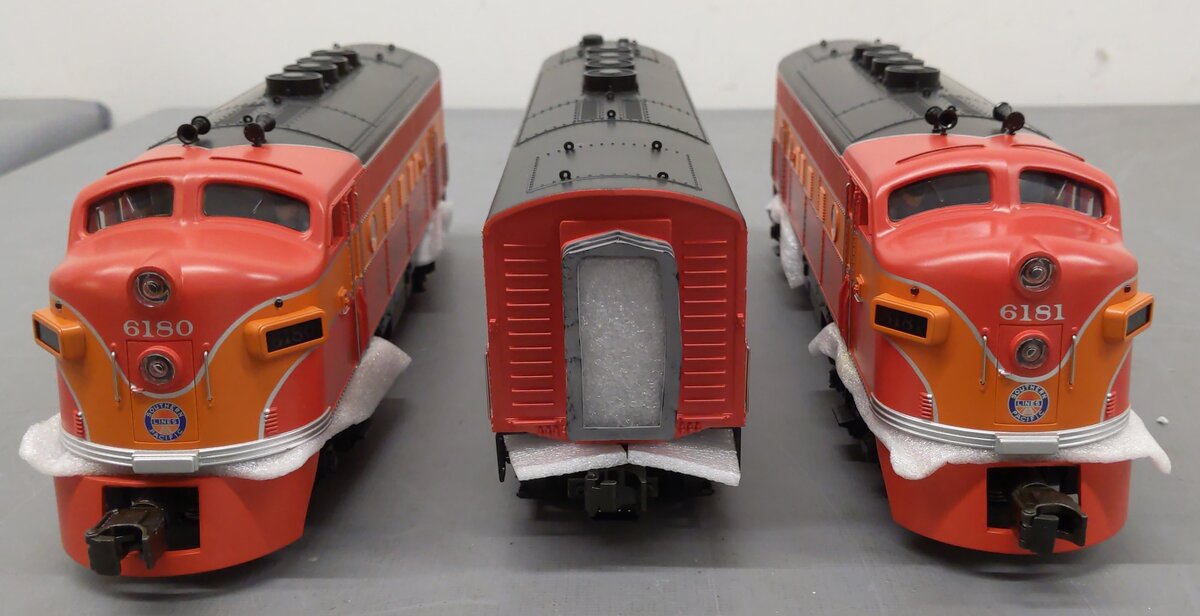 MTH 20-2199-1 O Gauge SP F-3 ABA Diesel Engine Set w/PS1 #6180/6181/8080 LN/Box