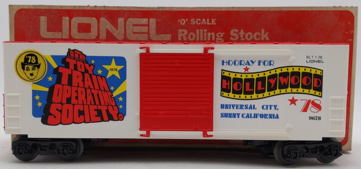 Lionel 6-9678 O Gauge TTOS 1978 Hollywood Hi-Cube Boxcar EX/Box