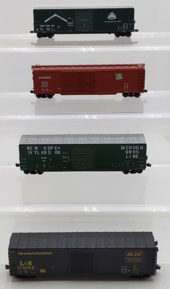 Proto 2000/Branchline HO Scale Box Cars #591527,765,112762,22283 [4] VG
