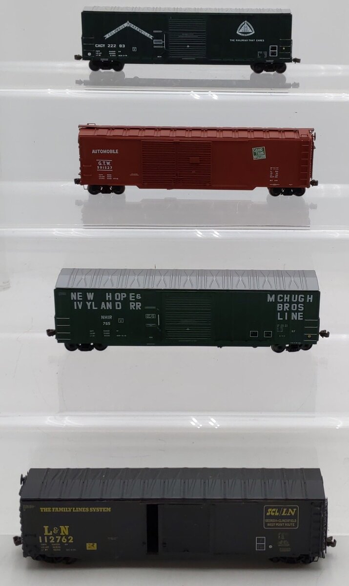 Proto 2000/Branchline HO Scale Box Cars #591527,765,112762,22283 [4] VG