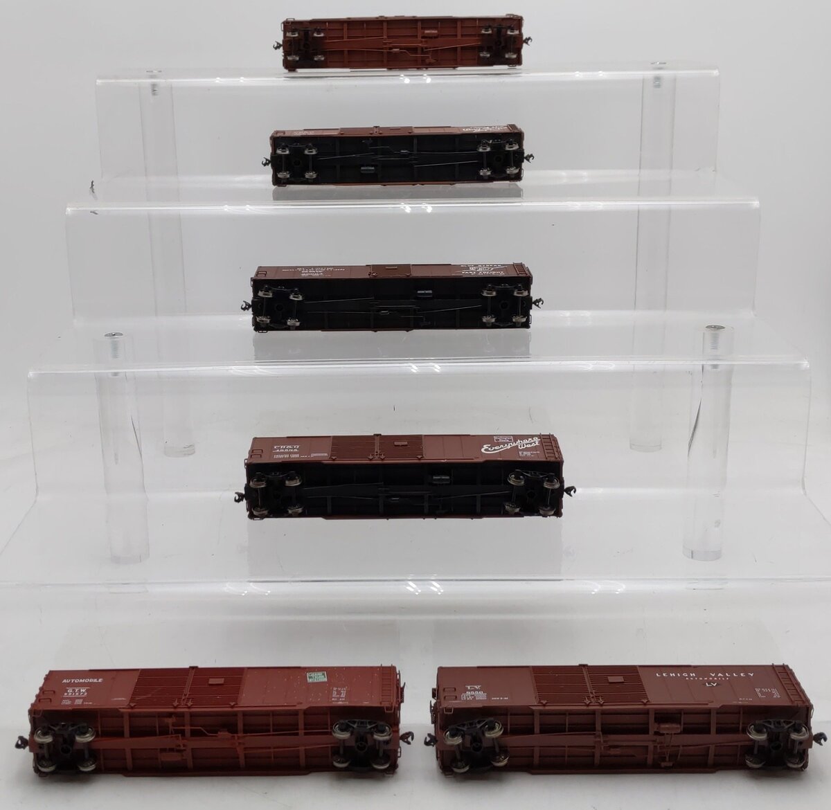 Proto 2000 HO Scale Box Cars #591572,48571,20064,48585,8556,8538 [6] VG