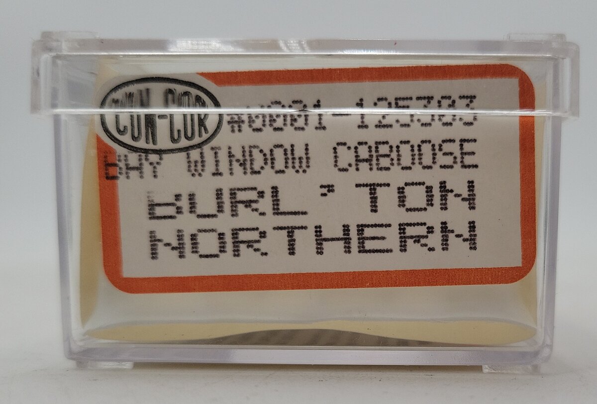 Con-Cor 0001-125303 N Scale Burlington Northern Bay Window Caboose #1741 LN/Box