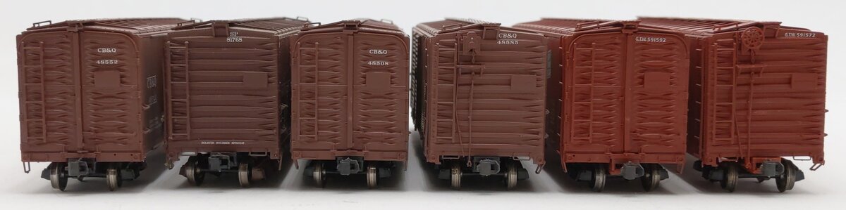 Proto 2000 HO Scale Box Cars #48585,48508,48552,81768,591572,591592 [6] VG
