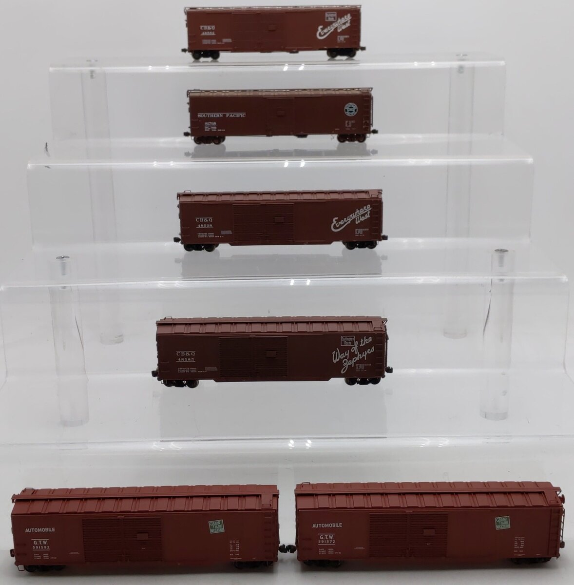 Proto 2000 HO Scale Box Cars #48585,48508,48552,81768,591572,591592 [6] VG