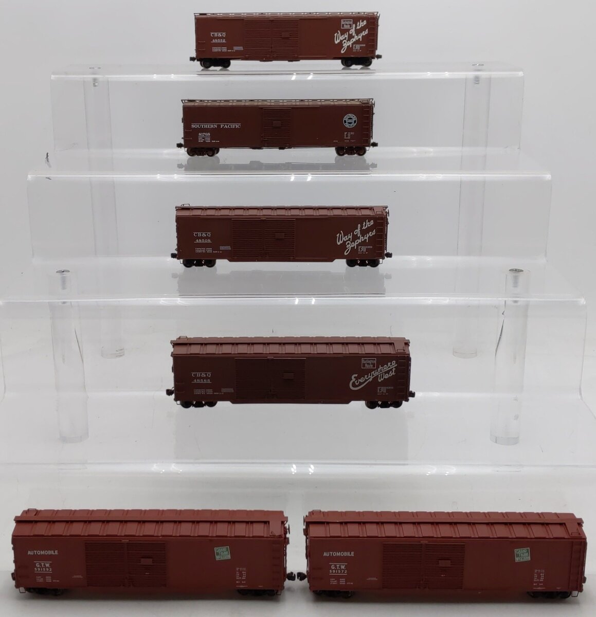 Proto 2000 HO Scale Box Cars #48585,48508,48552,81768,591572,591592 [6] VG