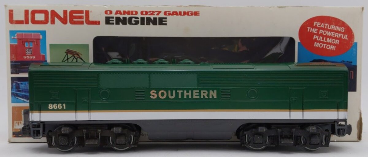 Lionel 6-8661 O Gauge Southern F3 B Non-Powered Diesel Locomotive EX/Box
