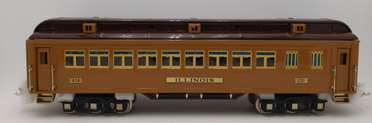 MTH 11-40109 G Scale Illinois Std. Gauge State Coach Car 414 LN/Box