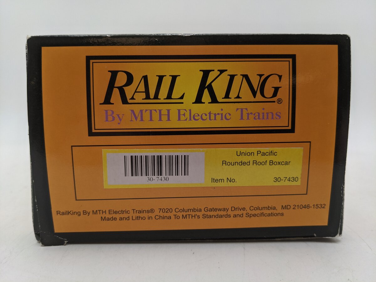 MTH 30-7430 O Gauge Union Pacific Rounded Roof Boxcar #9367 EX/Box