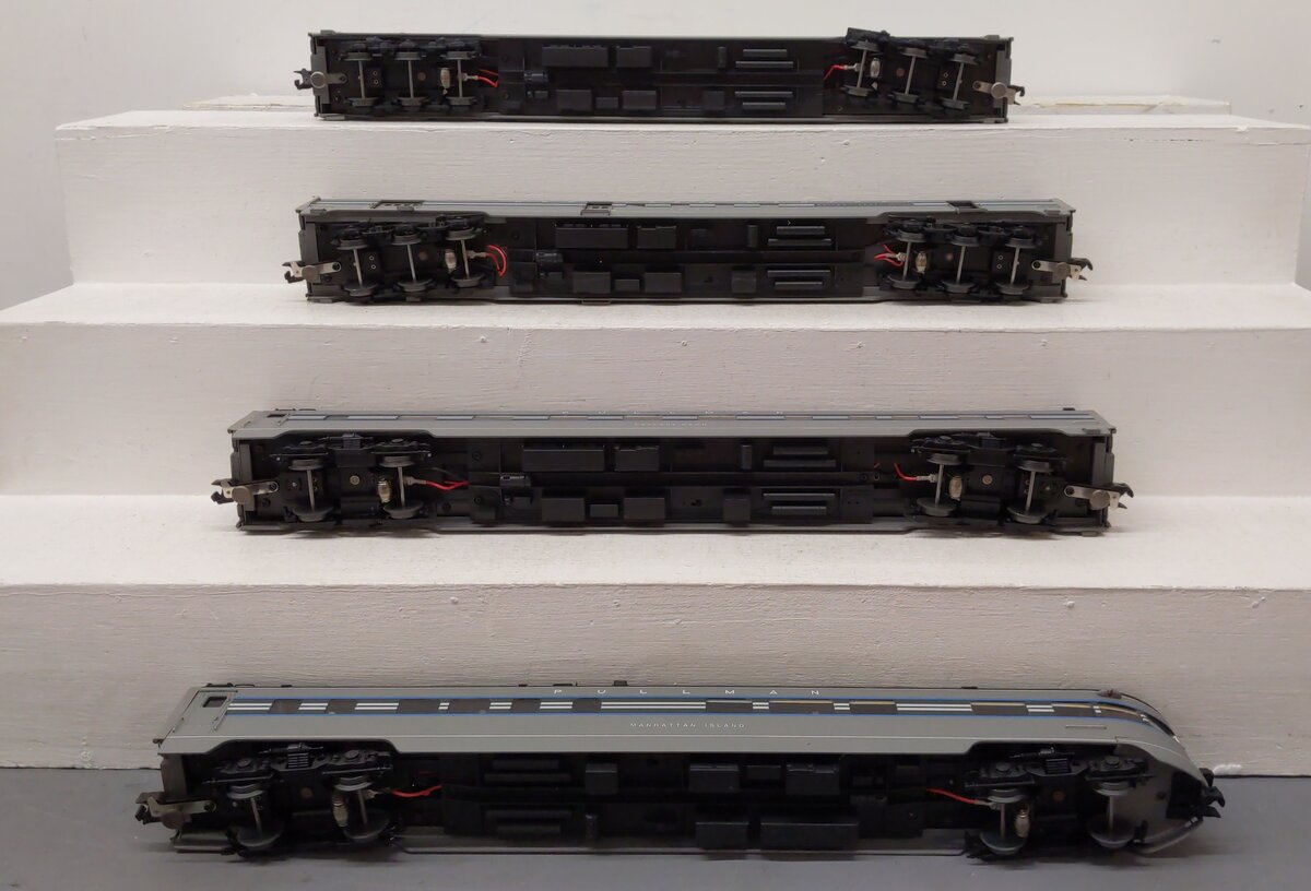 Golden Gate Depot O 1938 20th Century Limited Aluminum 4 Car Passenger Set A EX/Box