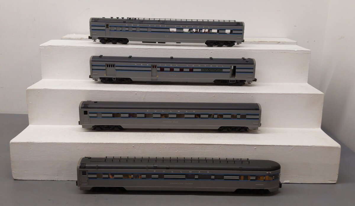 Golden Gate Depot O 1938 20th Century Limited Aluminum 4 Car Passenger Set A EX/Box