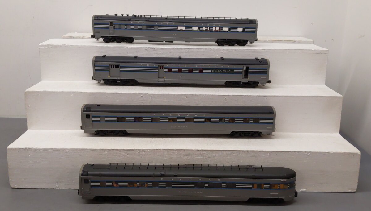 Golden Gate Depot O 1938 20th Century Limited Aluminum 4 Car Passenger Set A EX/Box