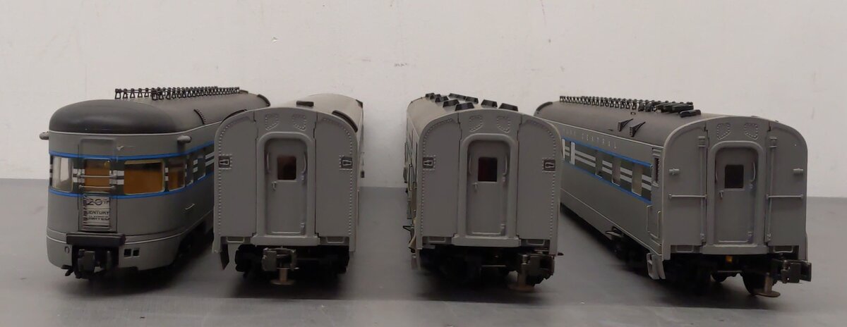 Golden Gate Depot O 1938 20th Century Limited Aluminum 4 Car Passenger Set A EX/Box