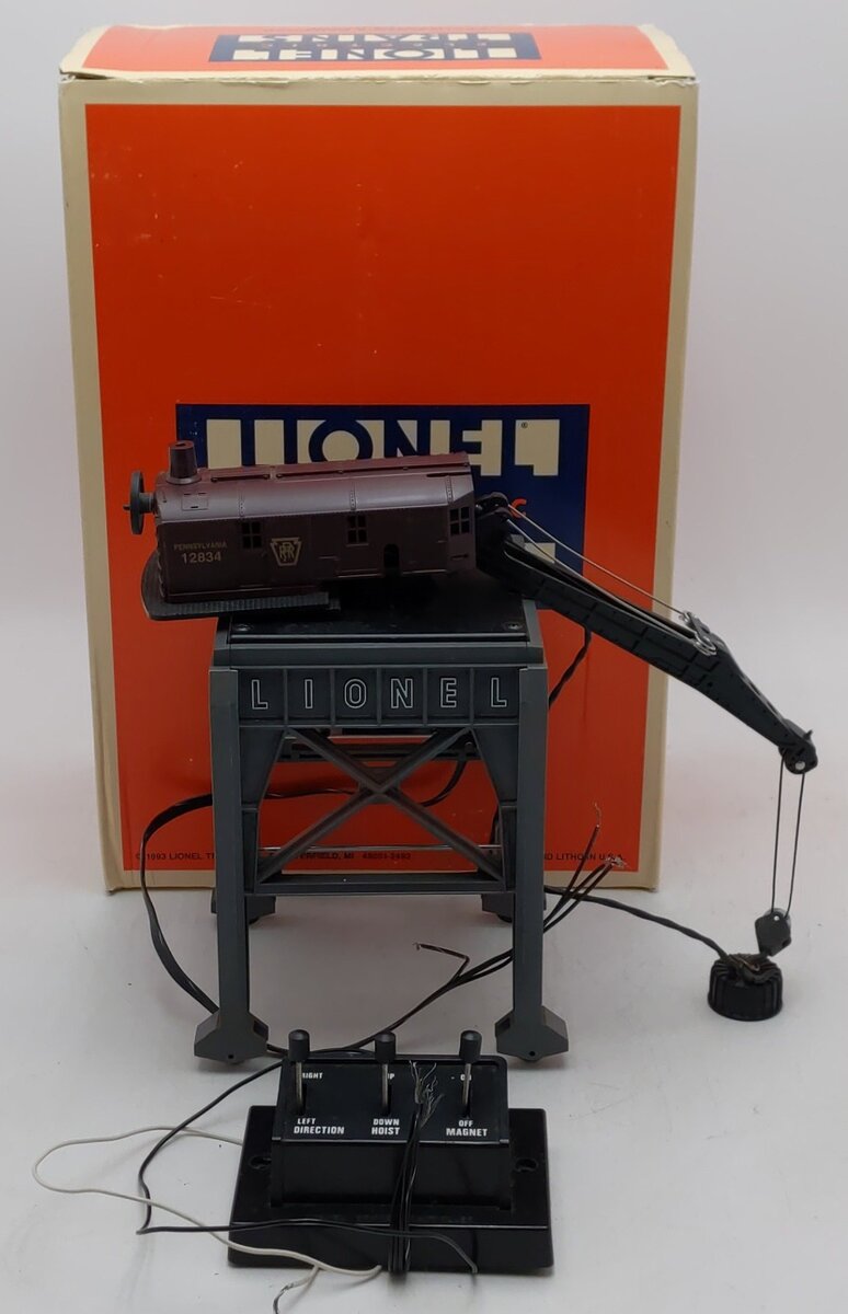 Lionel 6-12834 O Gauge Pennsylvania Railroad Gantry Crane/Box