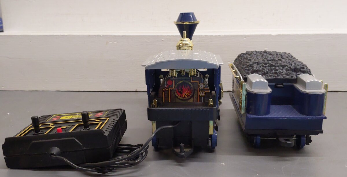 New Bright 2170 G The Royal Blue Battery Operated Locomotive & Tender LN/Box