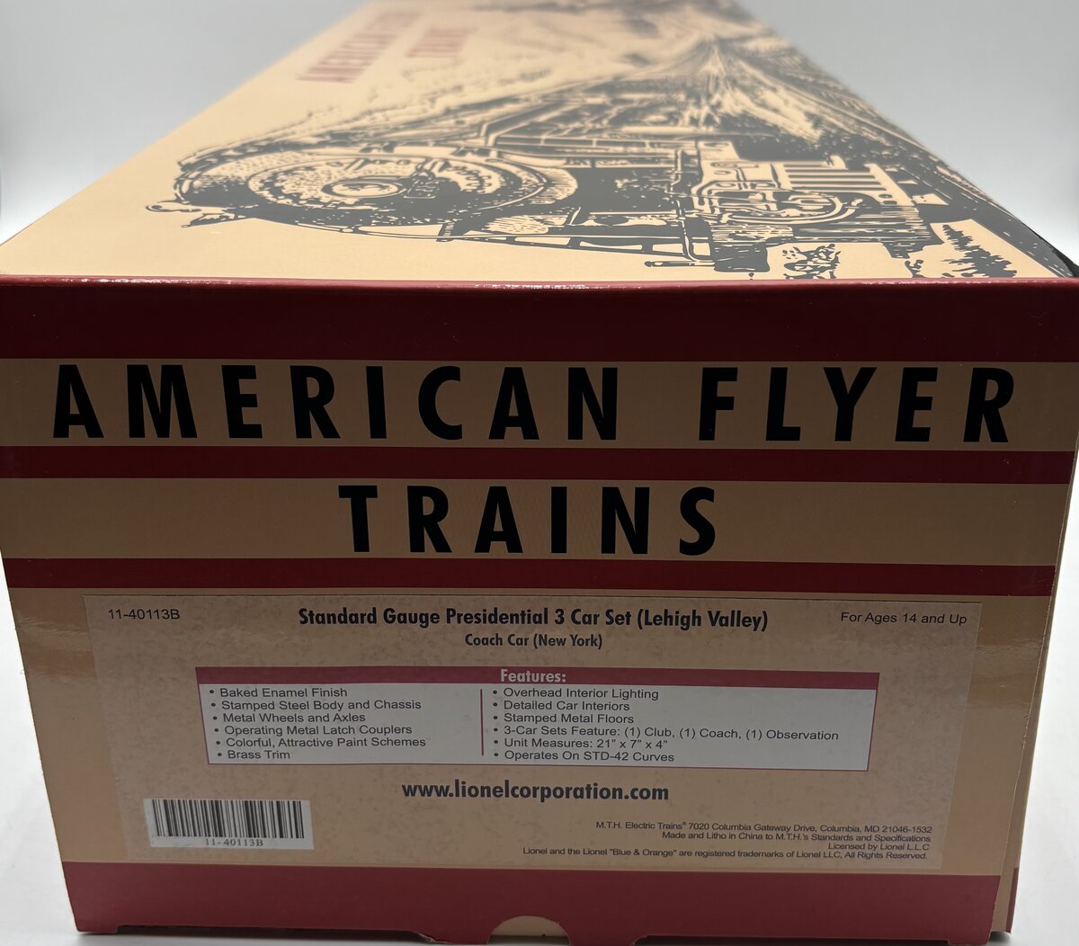 Lionel 11-40113B Std. Gauge Lehigh Valley 