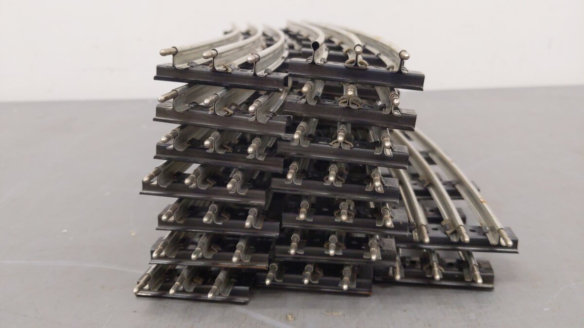 Lionel 760 Vintage O O72 Tubular Curved Track Sections (Box of 16) VG/Box