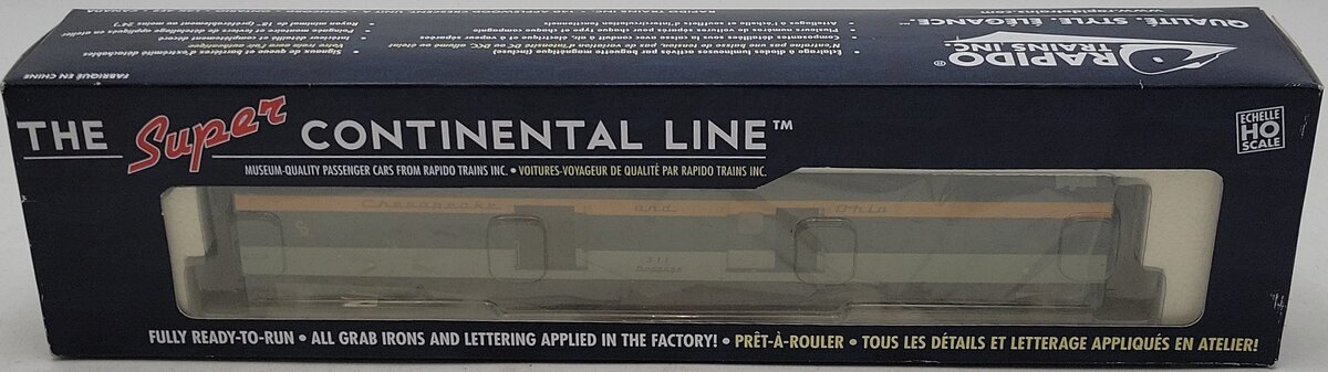 Rapido Trains 106202 HO Chesapeake & Ohio Baggage Express Car #311 MT/Box