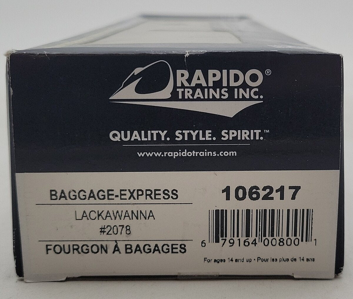 Rapido Trains 106217 HO Delaware Lackawanna & Western Baggage Express #2078 MT/Box