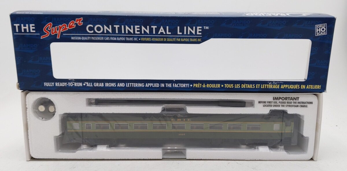 Rapido Trains 100181 HO Scale Erie Lightweight Coach #1007 NIB