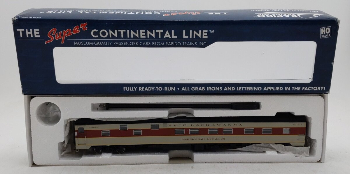 Rapido Trains 101100 HO Erie Lackawanna "Daniel Craig McCallum" Sleeper Car LN/Box