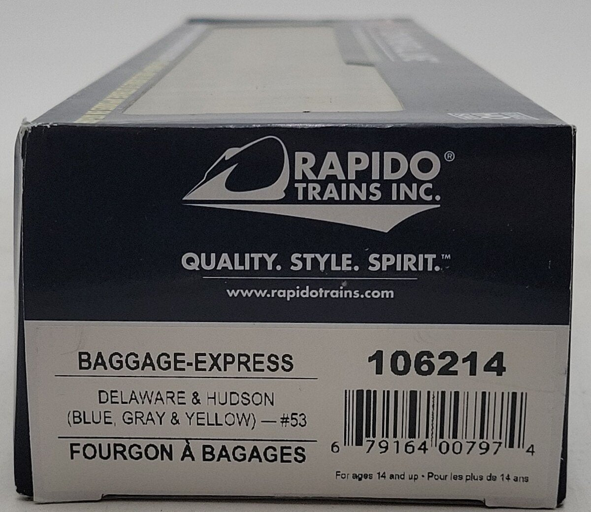 Rapido Trains 106215 HO Delaware & Hudson Baggage Express Car #56 MT/Box