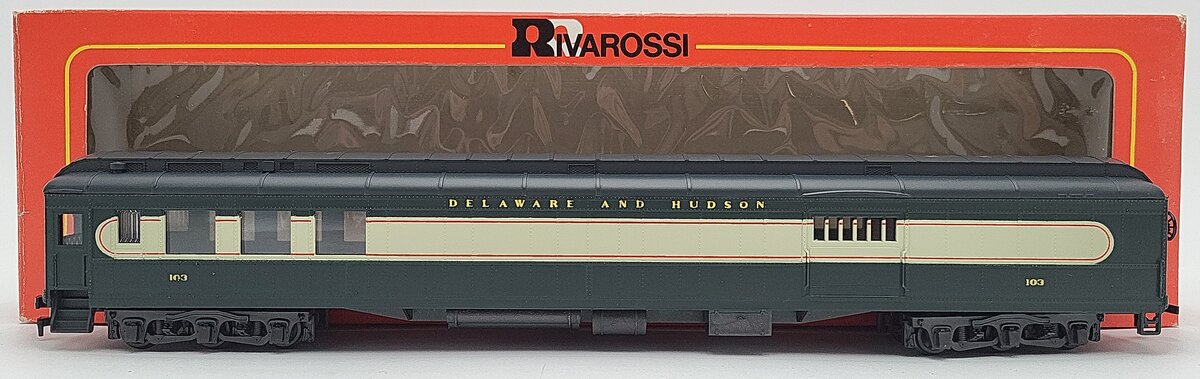 Rivarossi 6502/0 HO Scale Delaware and Hudson Combination Car #103 LN/Box