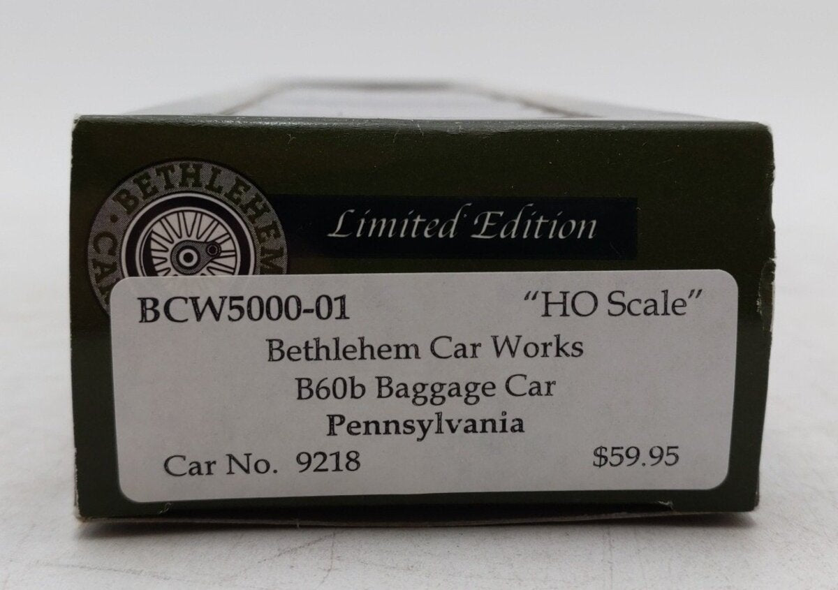 The Bethlehem Car Works BCW5002-4 HO Pennsylvania B60b Baggage Car #9218 LN/Box
