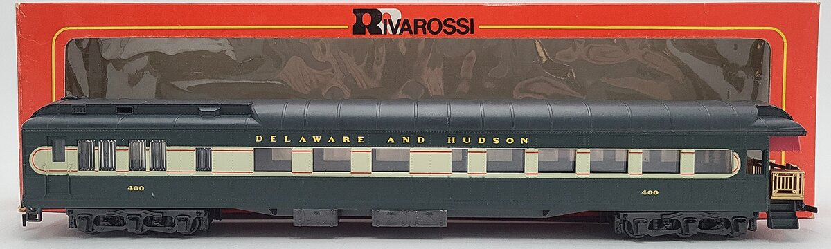Rivarossi 6507/0 HO Scale Delaware and Hudson Observation Car #400 EX/Box
