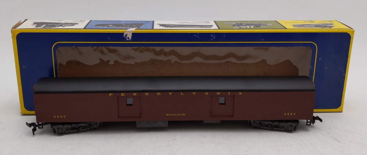 AHM 6285-P HO Scale PRR 1930 Smooth Side Baggage Car 