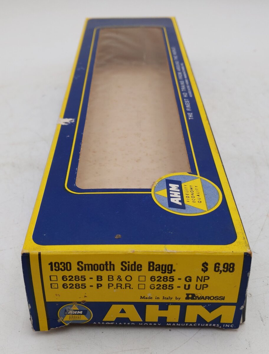 AHM 6285-P HO Scale PRR 1930 Smooth Side Baggage Car "Hupon Rapids LN/Box