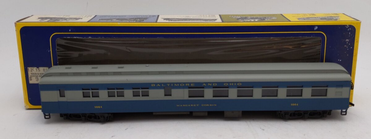 AHM 6204-B HO Baltimore & Ohio Margaret Corbin Diner Car #1064 EX/Box