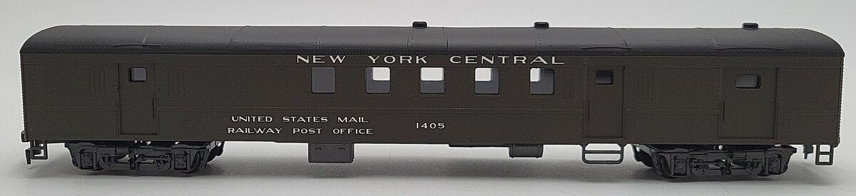 AHM 6452 HO New York Central 1930 72" Railway Post Office Car #1405 EX/Box