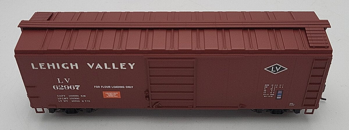 Bowser 42435 HO Scale Lehigh Valley 40' Single-Door Steel Boxcar #62967