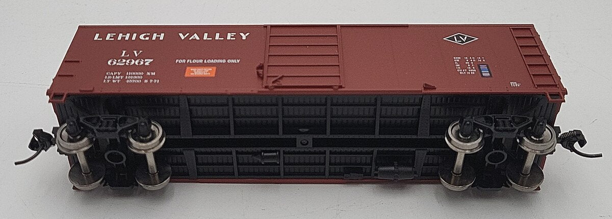 Bowser 42435 HO Scale Lehigh Valley 40' Single-Door Steel Boxcar #62967