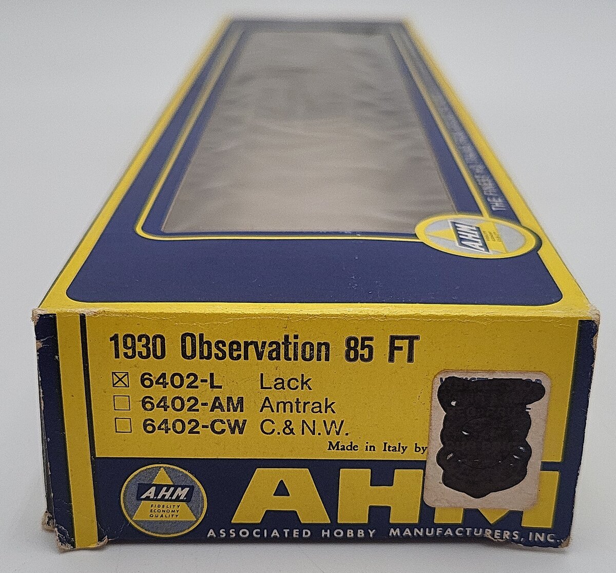 AHM 6402-L HO Lackawanna 1930 85' Observation Car #789 - Tavern Lounge EX/Box